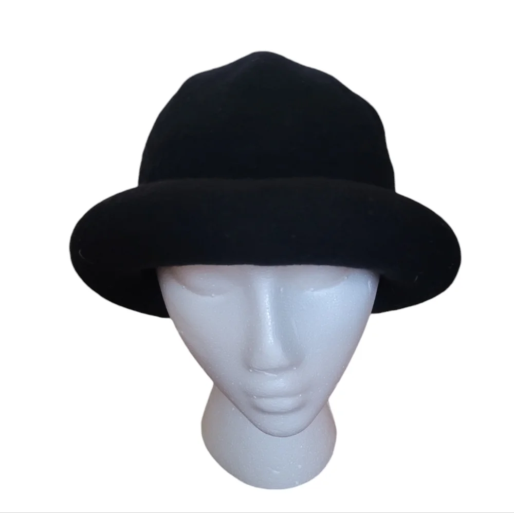 Vintage Black Wool Bowler Hat - Picture 3 of 6